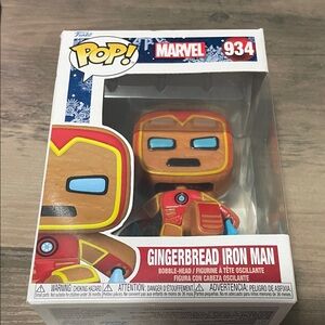 Funko Pop! Marvel Gingerbread Iron Man - Red, Brown & Blue